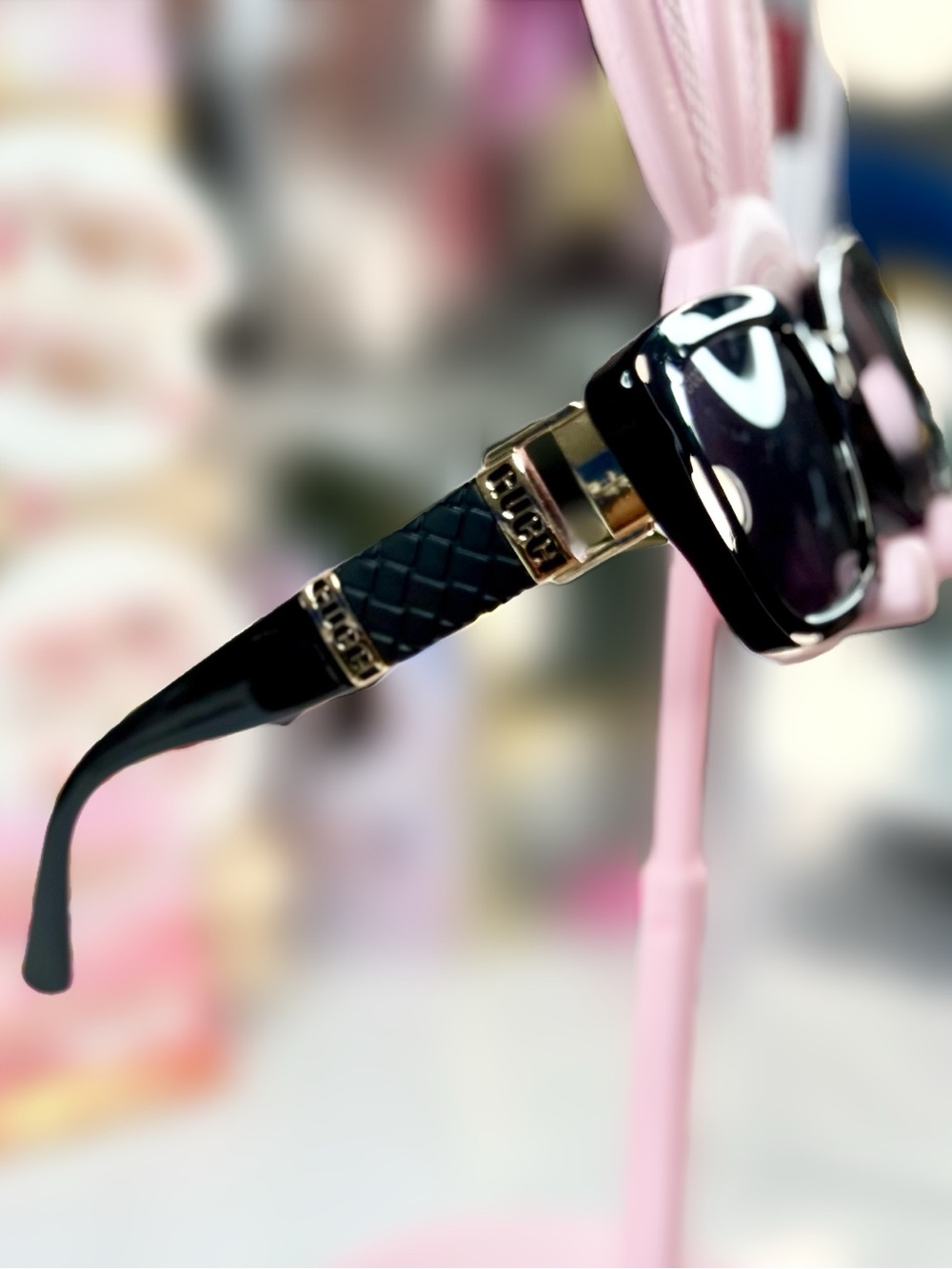 Fashion Black & Gold Women's Sunglasses